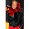 Rihanna Valentine’s Day 2026 Black Leather Jacket