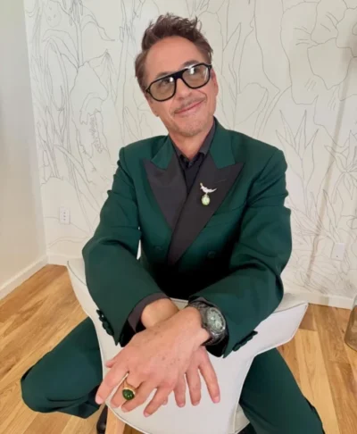 Robert Downey Jr. Oscars 2026 Green Suit