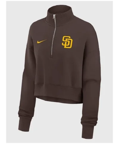 San Diego Padres Nike Half-Zip Sweatshirt