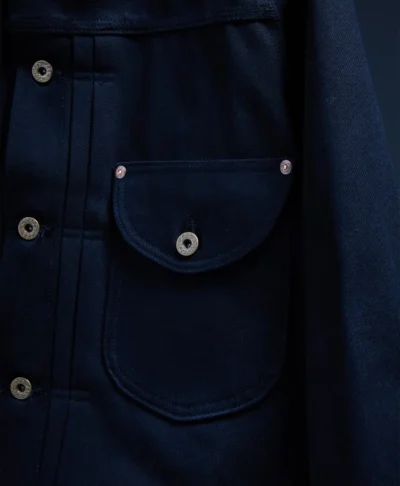 Schott x Lee Black 101 J Cowboy Denim Jacket