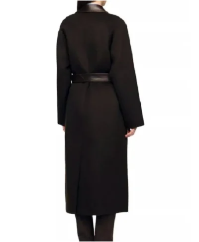 Sharon Newman The Young and the Restless Brown Coat With Leather Collar for sale