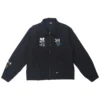 Steadman Stars Unisex Black Quilted Zip-Up Jacket