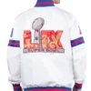 Super Bowl LIX White Varsity Jacket