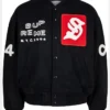 Supreme Tourist Black Varsity Jacket