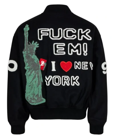 Supreme Tourist Black Varsity Jacket