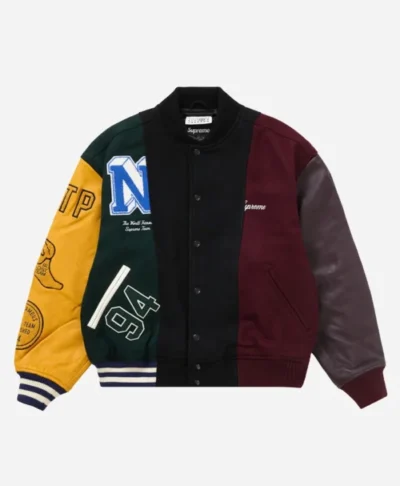 Supreme x MM6 Maison Margiela Split Varsity Jacket