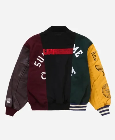 Supreme x MM6 Maison Margiela Split Varsity Jacket