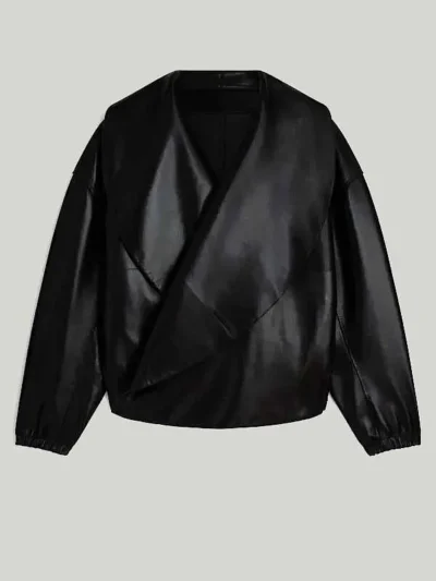 Teyana Taylor 2026 NYC Black Leather Jacket