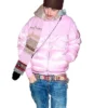 Timothee Chalamet Puffer Pink Jacket