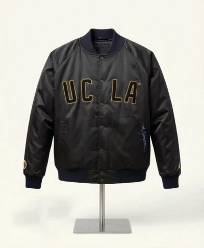 Union LA x Air Jordan 1 UCLA Bruins Black Satin Jacket