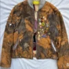 Vintage Distressed Leather Timothée Chalamet Bomber Jacket