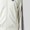 White Polyester Track Jacket