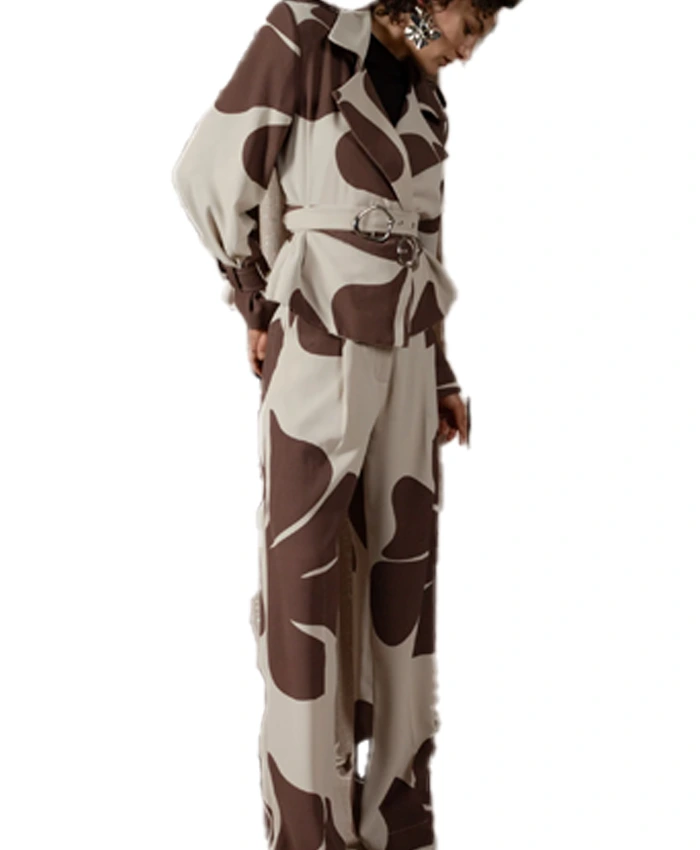 Womens Floral Trench Jacket