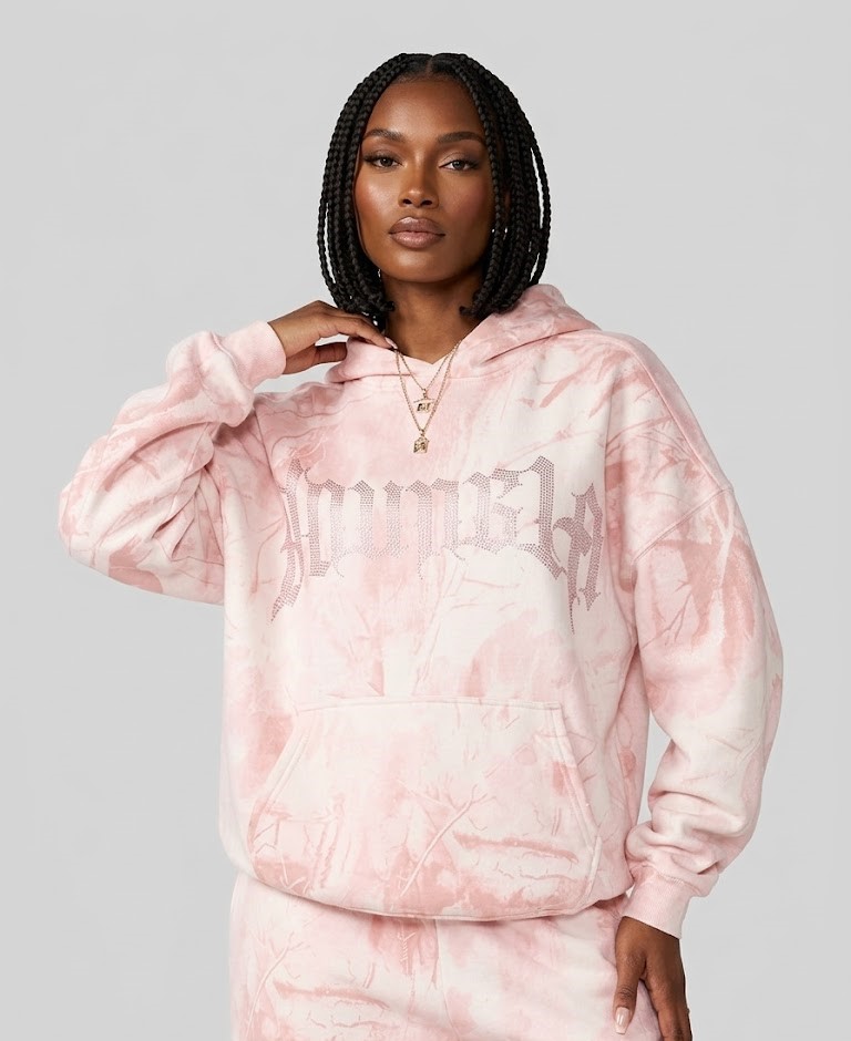 YoungLA Pink Camo Essential Hoodie