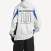 buy Balenciaga x NBA Oversized Zip-Up Hoodie