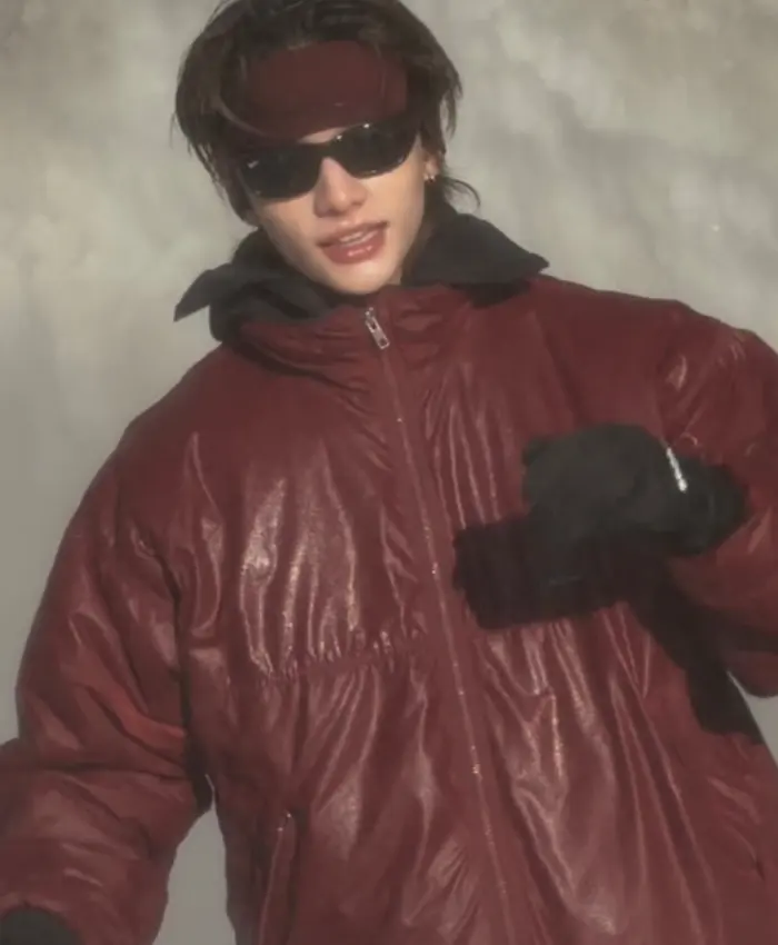 buy Hwang Hyunjin Stray Kids Maroon Jacket