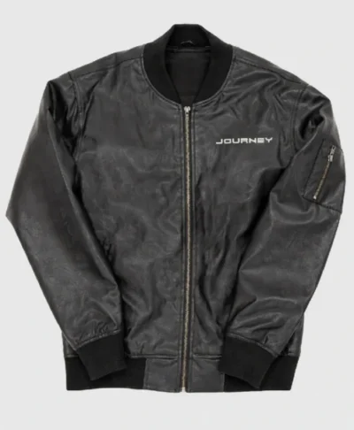 buy Journey Freedom Black Bomber Leather Jacket