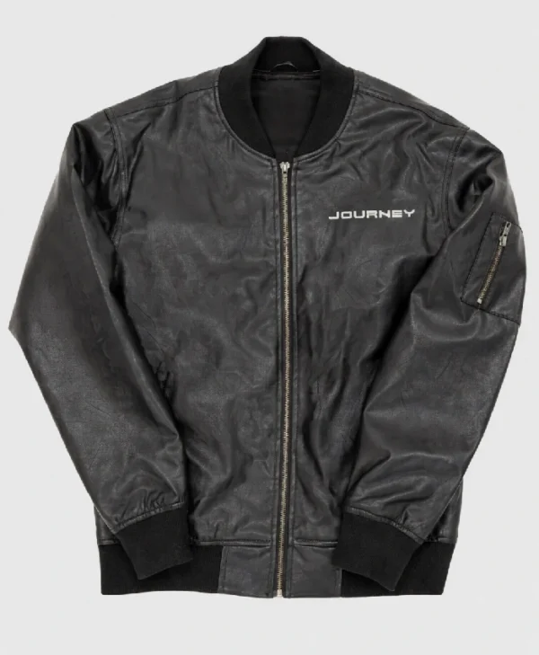 buy Journey Freedom Black Bomber Leather Jacket
