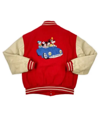 buy Red Mickey Mouse Varsity Jacket