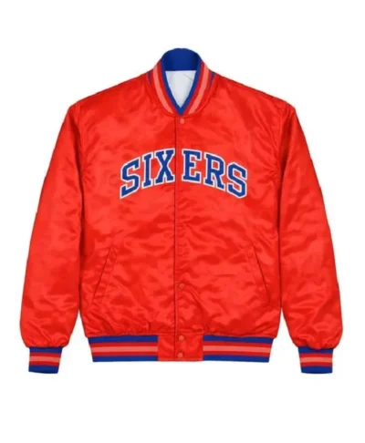 76ers Retro Starter Varsity Bomber Jacket