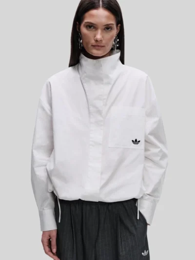 Adidas x ASOS Funnel Neck White Shirt