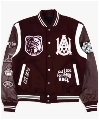 Alabama A&M 3.0 Maroon Letterman Jacket