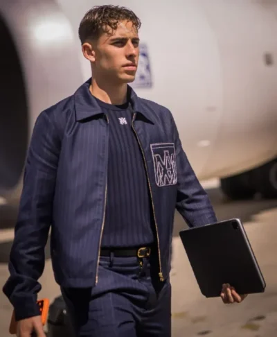 Amiri x FC Barcelona Icon Pinstripe Jacket