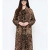 Anne Hathaway The Devil Wears Prada 2 Leopard Coat