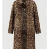 Anne Hathaway The Devil Wears Prada 2 Leopard Coat