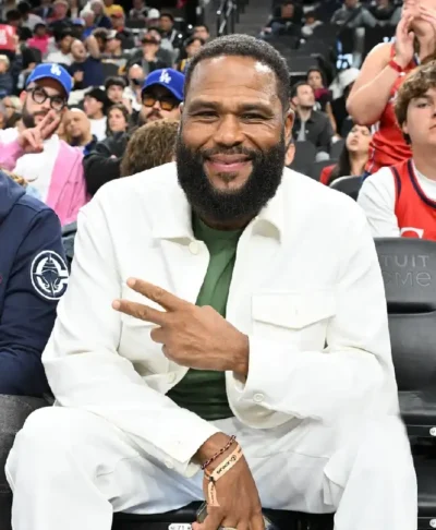Anthony Anderson 2026 Play-In White Varsity Jacket
