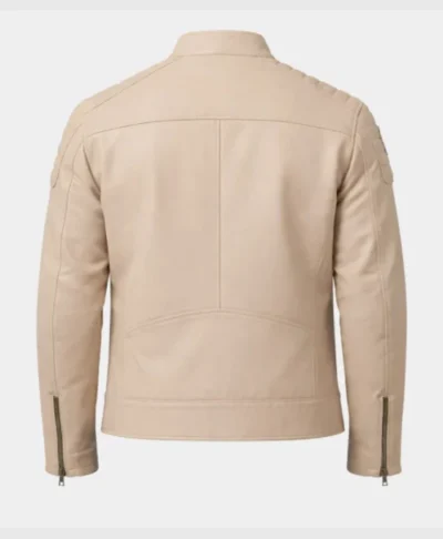 Arc Raiders Inspired White Leather Jacket