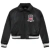 Avirex Cropped Icon Black Jacket