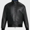 Avirex Reversible Nylon to Napa Leather Track Jacket