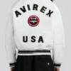 Avirex Stadium Embroidered Leather Jacket for sale