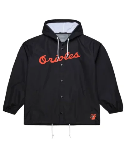 Baltimore Black Windbreaker Jacket Orioles Edition