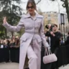 Barbara Palvin Paris Fashion Week Chic Coat