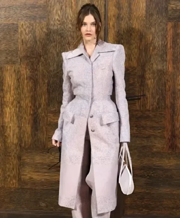 Barbara Palvin Paris Fashion Week Chic Coat