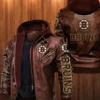 Boston Bruins Official NHL Leather Jacket