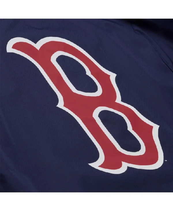 Boston Navy Windbreaker Jacket Red Sox Edition