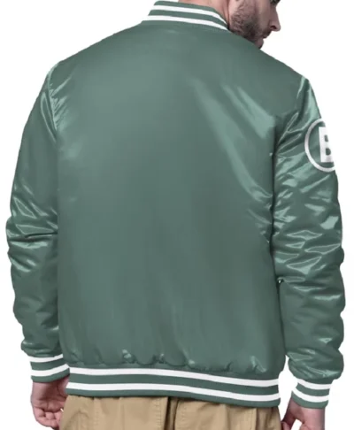 Boston Red Sox City Connect Green Varsity Satin Jacket Icon
