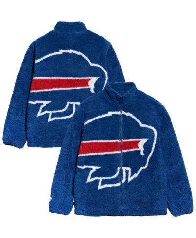 Buffalo Bills Chalk Line Big Logo Sherpa Jacket