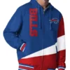 Buffalo Bills Retro Color Block Hooded Full Zip Jacket