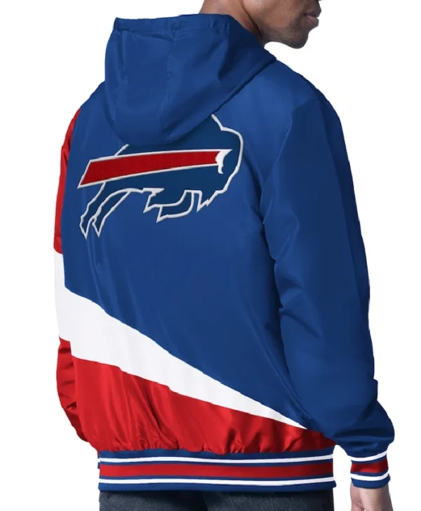 Buffalo Bills Retro Color Block Hooded Full Zip Jacket