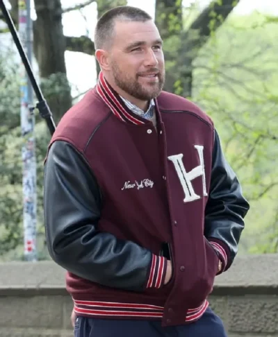 Buy Travis Kelce Central Park NYC Varsity Jacket
