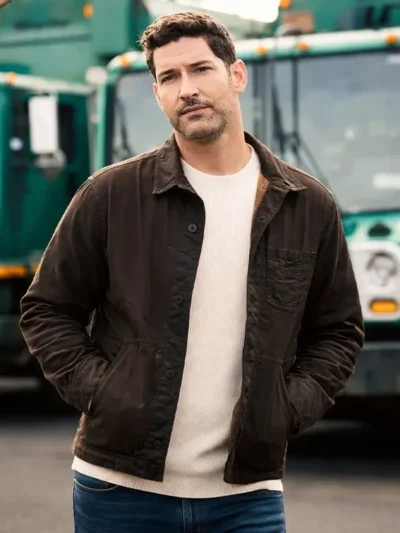 CIA S01 Tom Ellis Brown Jacket Iconic Character Outfit