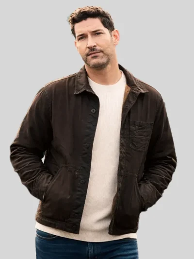 CIA S01 Tom Ellis Brown Jacket Iconic Character Outfit