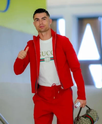 CR7 Ronaldo 2026 Cotton Red Jacket