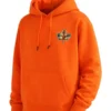 Canada Leaf Print Orange Hoodie Tartan Pride Edition