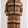 Carey Mulligan Beef Season 2 Stripe Coat