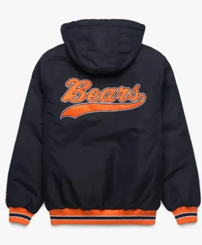 Chicago Bears Black Hooded Parka Jacket